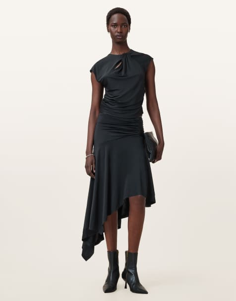 Allsaints annalie skirt co-ord in black - view 1
