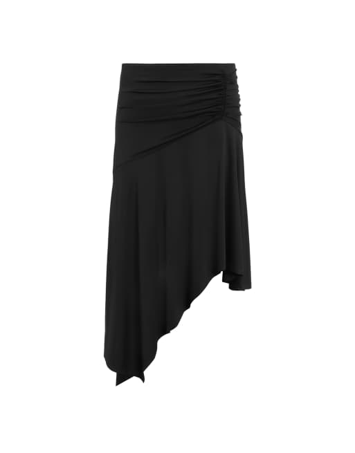Allsaints annalie skirt co-ord in black, 4 of 4