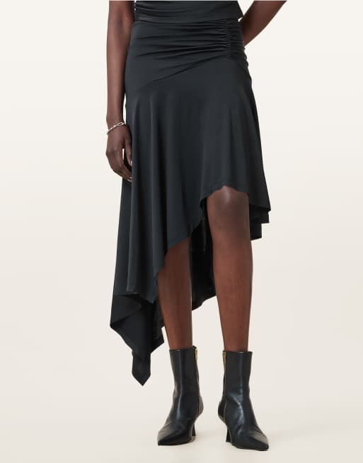 AllSaints annalie skirt in black (part of a set), 3 of 4