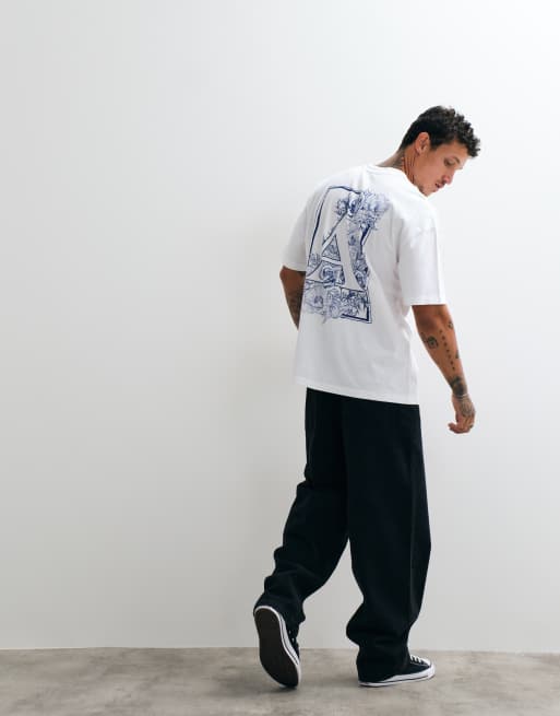 AllSaints - Anthos - T-shirt à manches courtes avec logo graphique et imprimé au dos - Blanc, 3 de 5