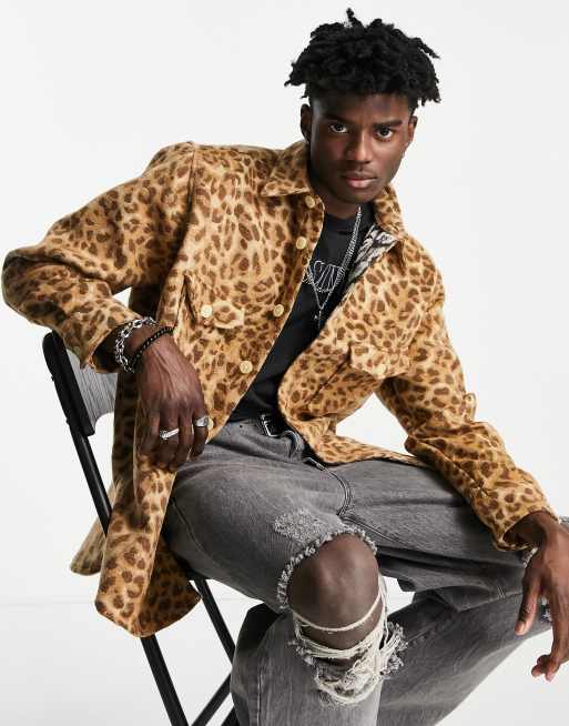 AllSaints - Apex - Overshirt met dierenprint in multi