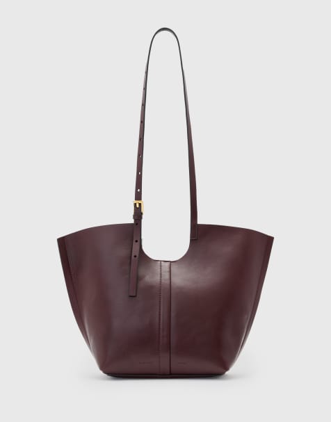 AllSaints - Ara - Borsa shopping in pelle marrone - view 1