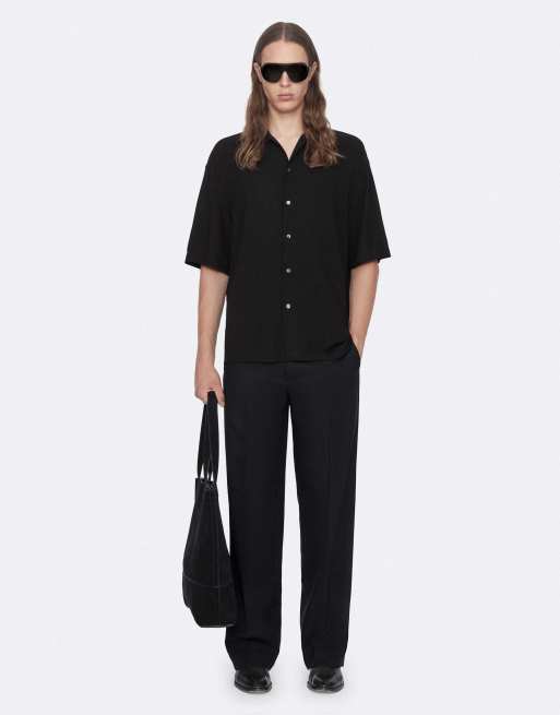 AllSaints Archer chemise à manches courtes noire, 2 de 7