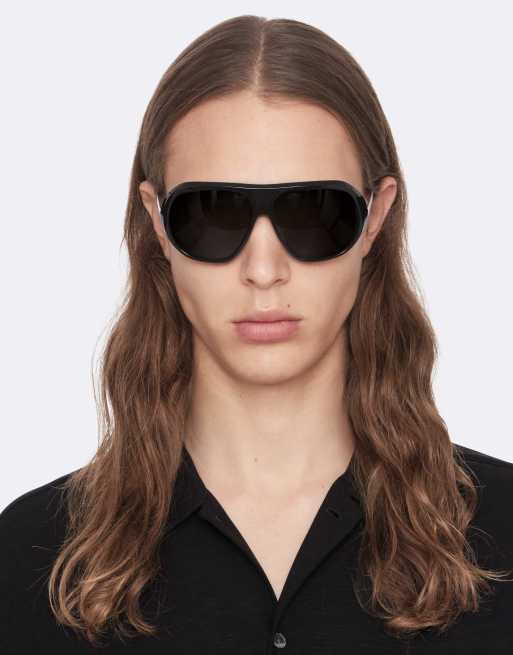 AllSaints Archer Kurzarmhemd in Schwarz, 3 von 6