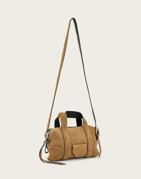 AllSaints - Ares - Compacte crossbody tas in biscuit bruin - view 1