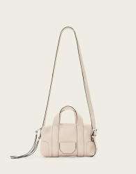 AllSaints Ares G compact crossbody bag in sahara white