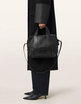 AllSaints - Ares G Compact - Umhängetasche in Schwarz
