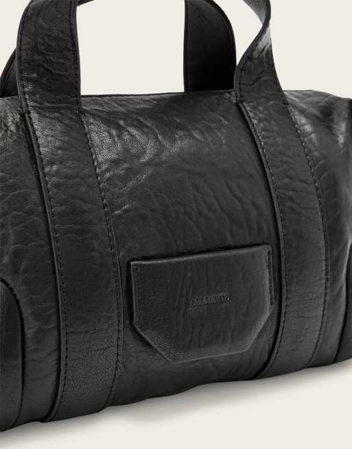 AllSaints Ares g compacte crossbodytas in zwart/zilver, 3 van 6