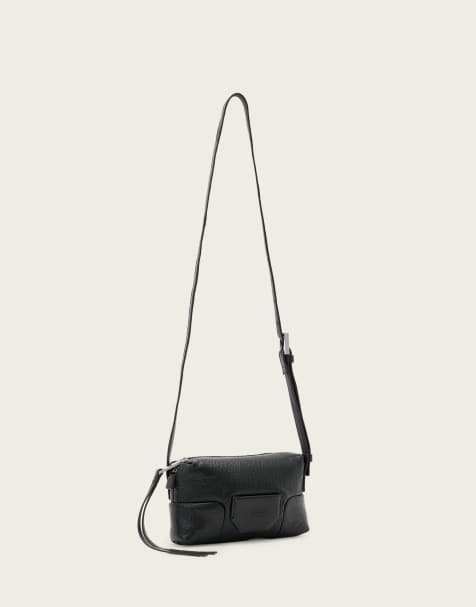 AllSaints - Ares - Micro sac bandoulière - Noir et argenté - view 1