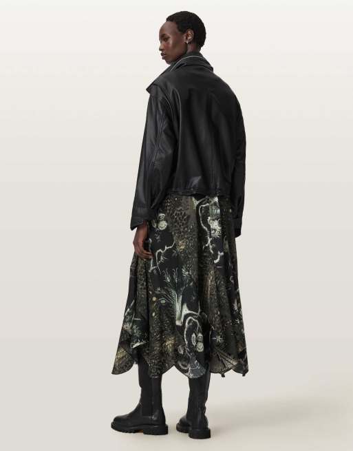 AllSaints - Arleen - Falda verde claro estampado, 7 de 7