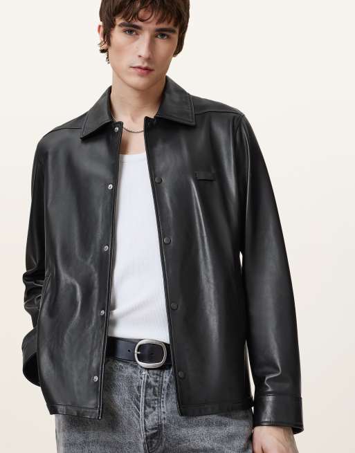 AllSaints – Arlington – Jacke in Schwarz