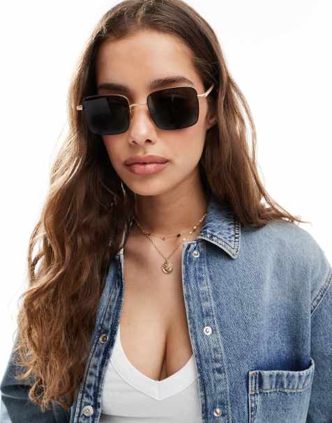 AllSaints Aron Sunglasses in gold - view 1