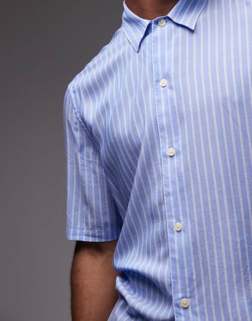 Allsaints arran shirt in areo blue | ASOS