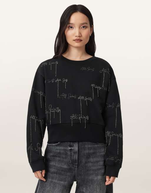 AllSaints - As Emb Separo - Sweat - Noir, 3 de 6