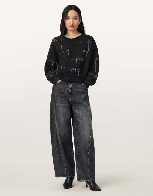 AllSaints - As Emb Separo - Sweat - Noir, 6 de 6