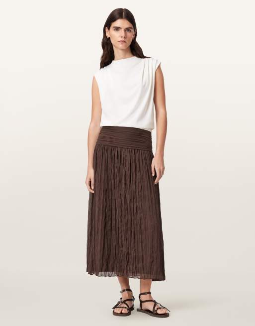 AllSaints – Asal – Maxirock in Bitter Brown, 5 von 7