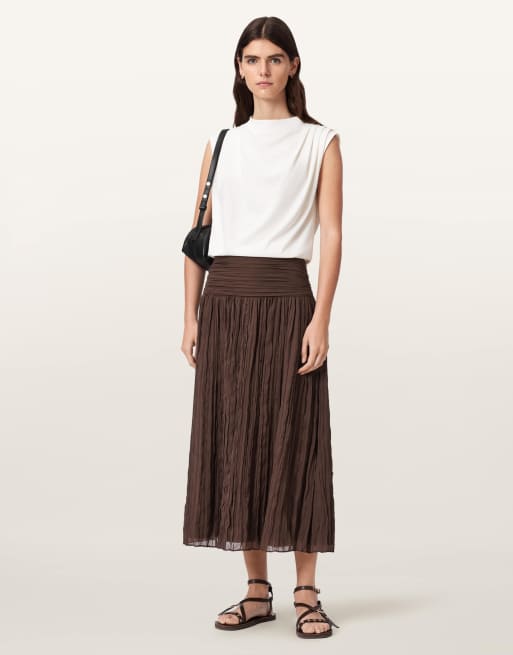 AllSaints – Asal – Maxirock in Bitter Brown, 7 von 7