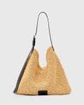 [AllSaints] AllSaints Asha paper shoulder bag in natural-Neutral One Size natural