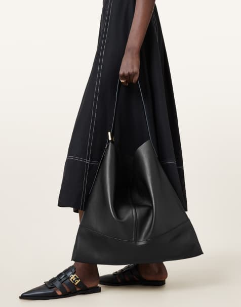 AllSaints asha shoulder bag in black - view 1