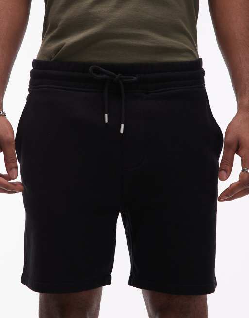 AllSaints Asher drawstring shorts in black, 4 of 5