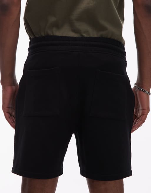 AllSaints Asher drawstring shorts in black, 5 of 5