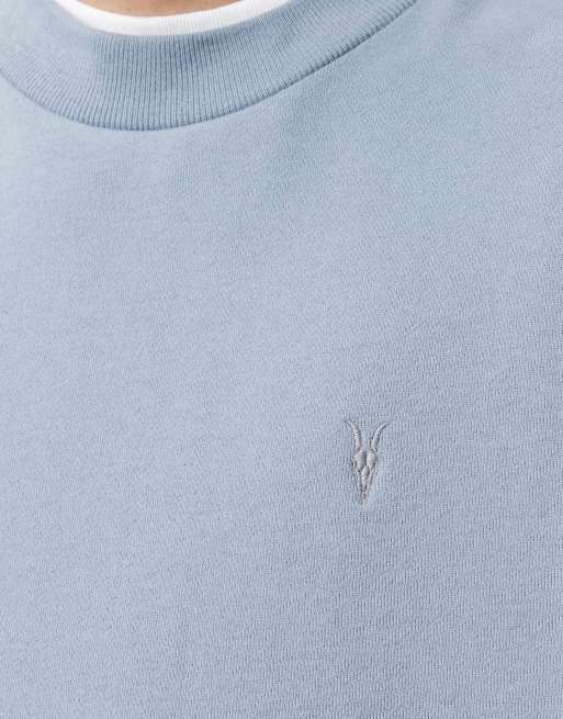 AllSaints – Asher – in Maya-Blau mit Rundhalsausschnitt, 6 von 7