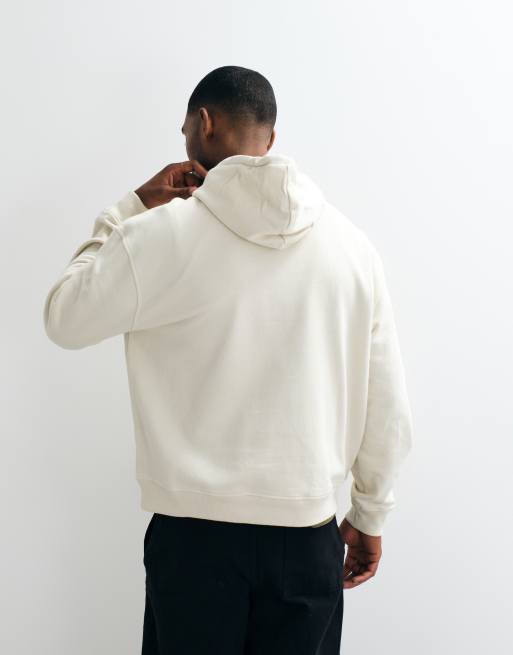 AllSaints Asher Oth logo hoodie in off white, 5 of 5