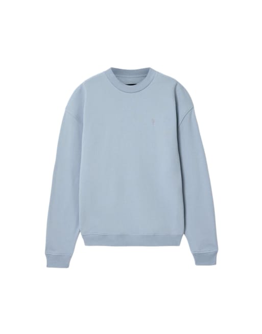 AllSaints - Asher - Pull ras de cou - Bleu Maya, 2 de 6