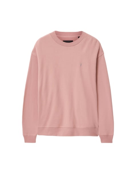 AllSaints - Asher - Pull ras de cou - Bois de rose - view 1