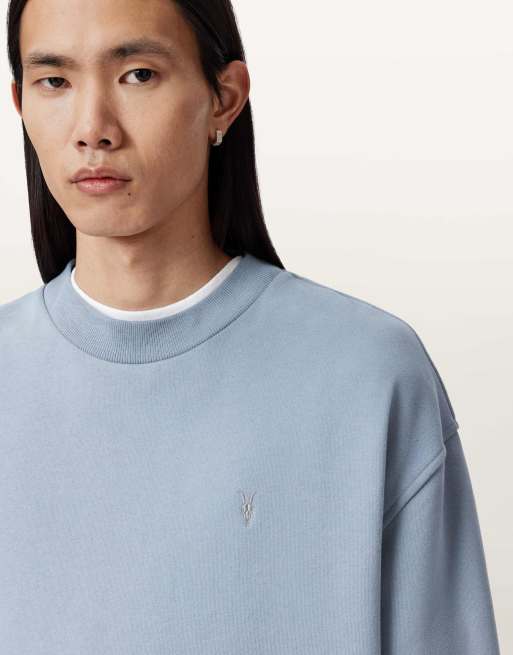 AllSaints - Asher - T-shirt met ronde hals in blauw, 6 van 6