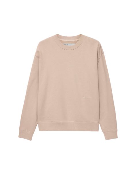 AllSaints Aston cuello redondo en rosa tostado - view 1