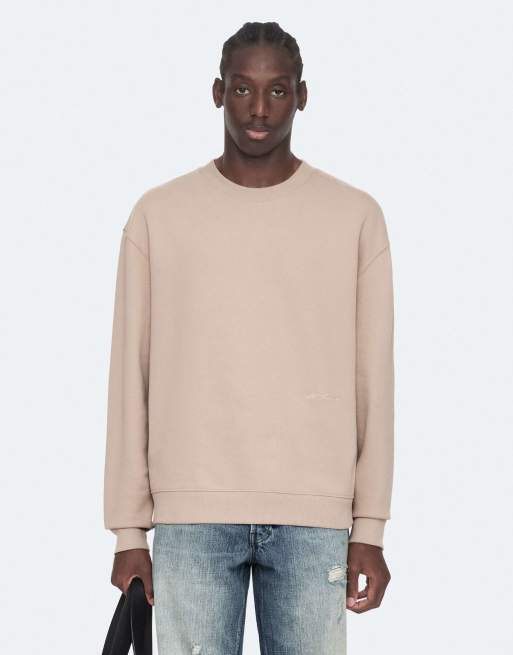 AllSaints Aston sweater met ronde hals in roze, 5 van 7