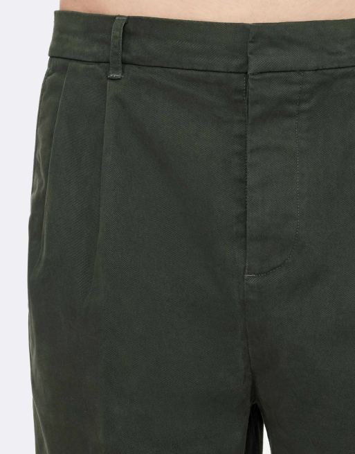 AllSaints Aston weite Chino in Flaschengrün, 5 von 6