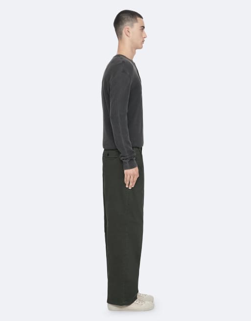 AllSaints Aston weite Chino in Flaschengrün, 6 von 6