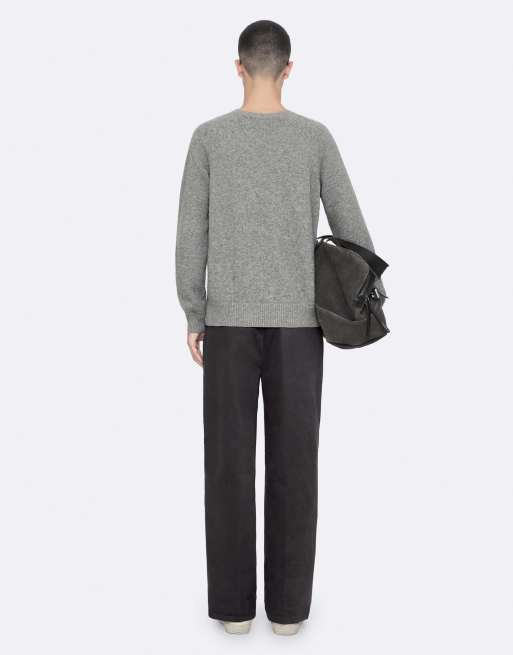 AllSaints Aston wide chino in antracietzwart, 4 van 7