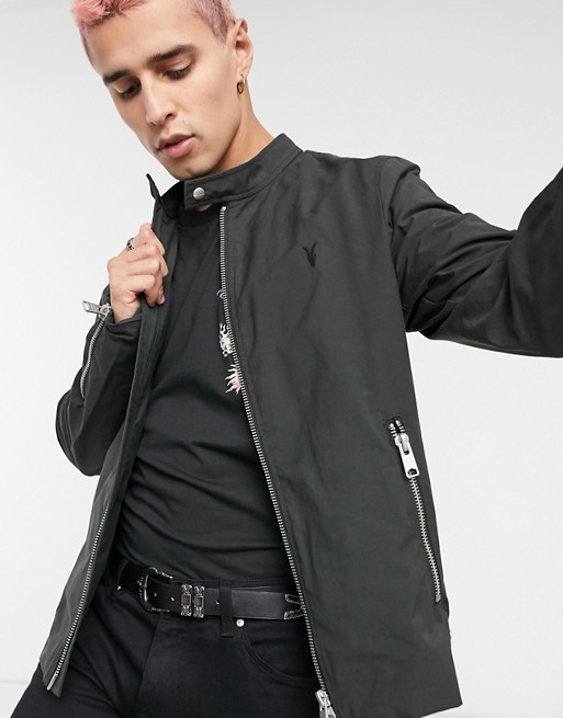 AllSaints Atik worker jacket in black