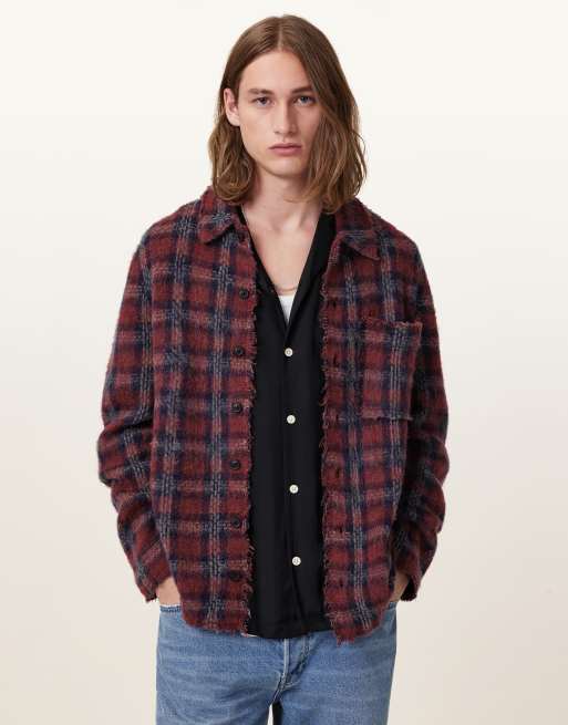 AllSaints - Austin - Vest in donker baksteenrood