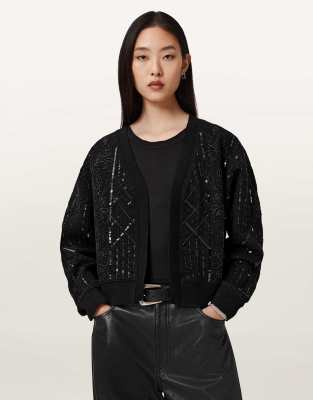 AllSaints - Ava Clara - Jacke in Schwarz