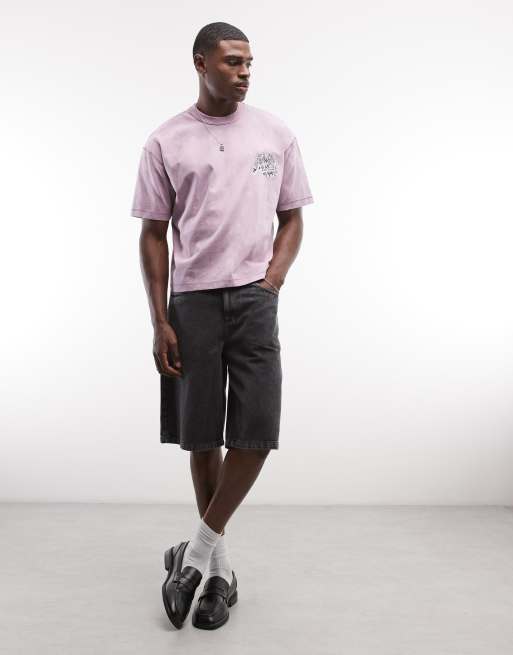 AllSaints - Avalon - T-shirt effet tie-dye à manches courtes et logo graphique imprimé au dos - Rose, 2 de 5