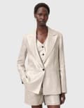 [AllSaints] AllSaints Averie metallic tailored blazer in silver grey 6 Silver grey