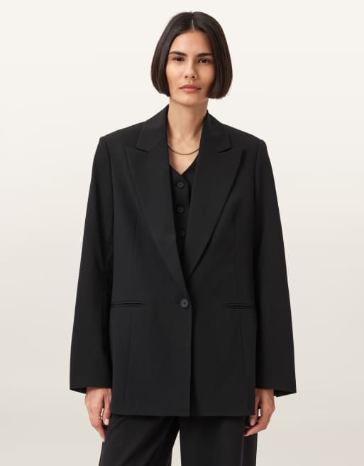 AllSaints – Averie Tri – Blazer in Schwarz