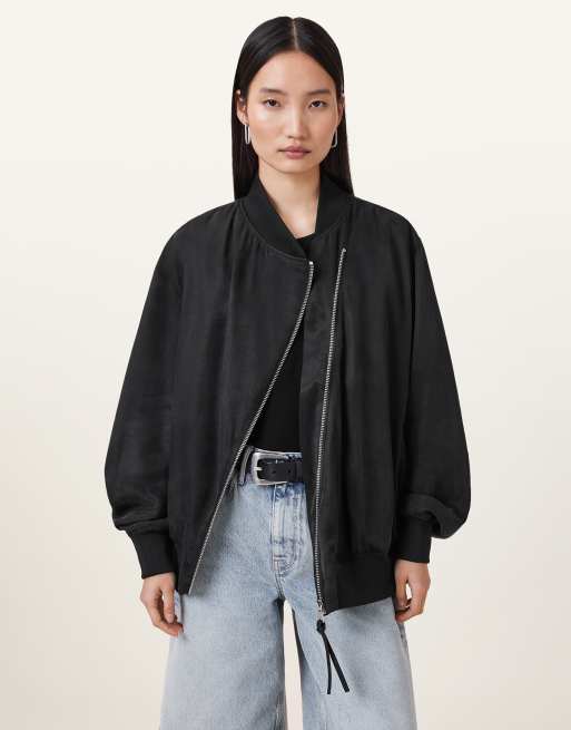 AllSaints - Avril - Bomberjack in zwart