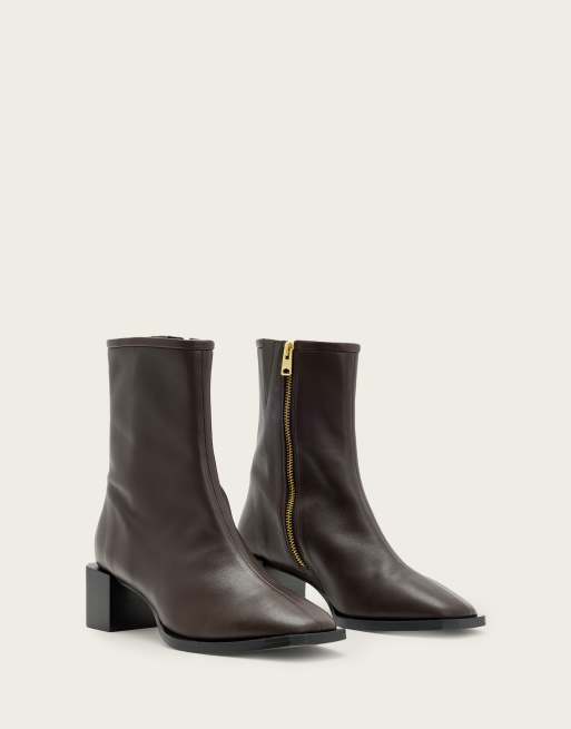 AllSaints – Avril – Stiefel in Braun