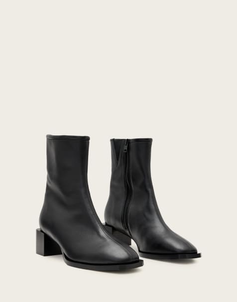 AllSaints – Avril – Stiefel in Schwarz - view 1