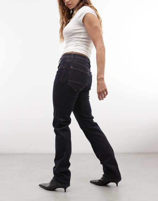 AllSaints Axis plisserede jeans med brede ben i sort denim, 3 af 5