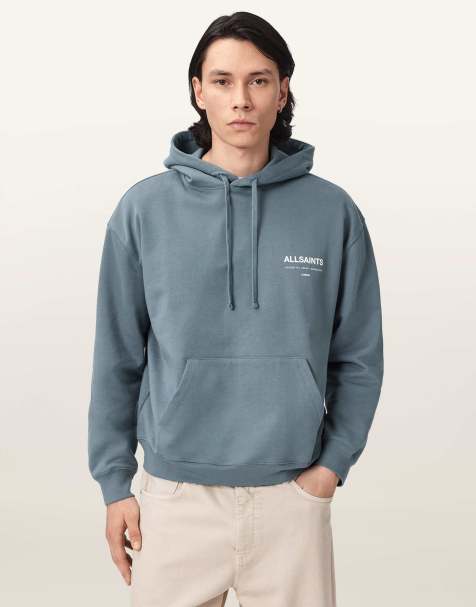 AllSaints - Backstage OTH - Hoodie in maanblauw - view 1