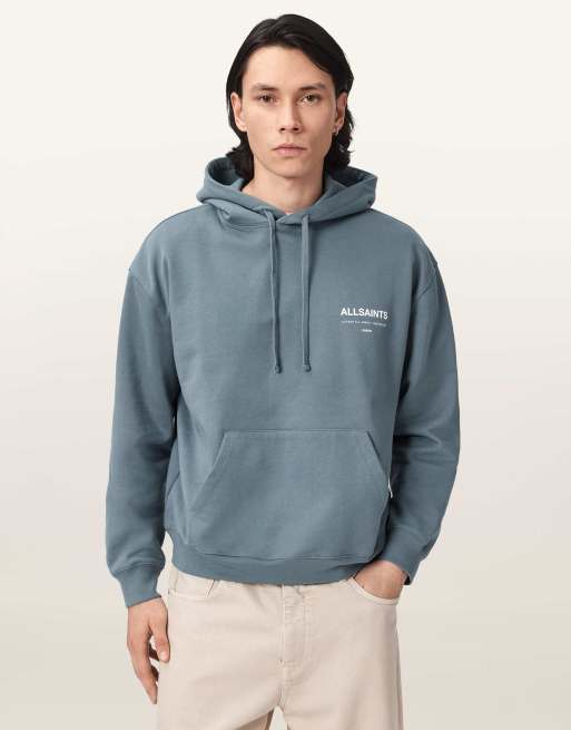AllSaints - Backstage OTH - Hoodie in maanblauw, 4 van 7