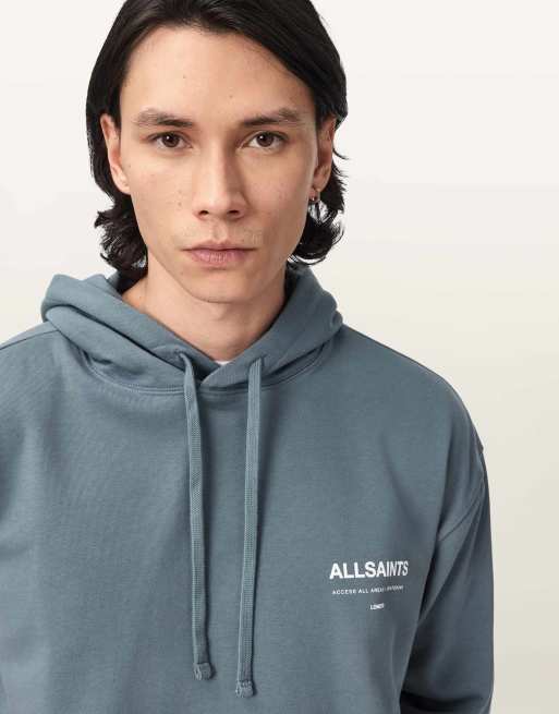 AllSaints - Backstage OTH - Hoodie in maanblauw, 7 van 7