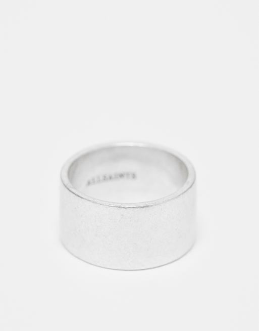 AllSaints band ring in silver