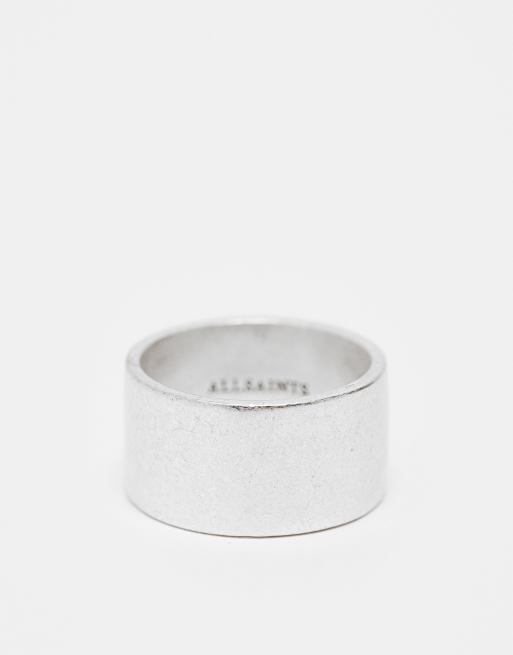 AllSaints band ring in silver